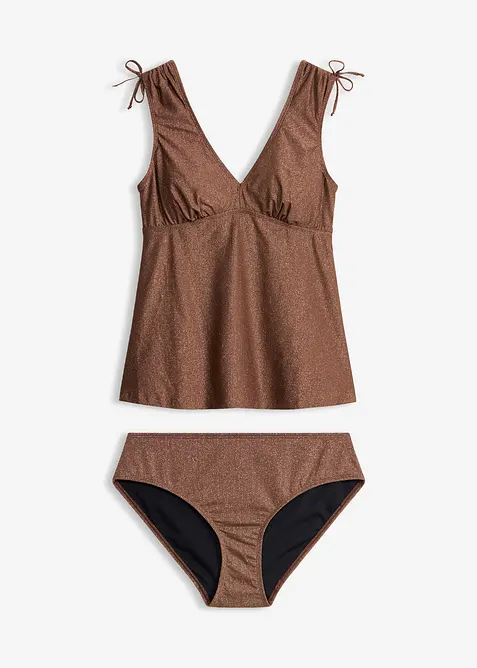 Tankini av glitrende materiale (2-delt sett), bonprix