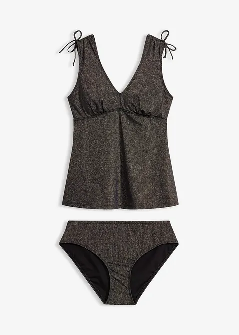 Tankini av glitrende materiale (2-delt sett), bonprix