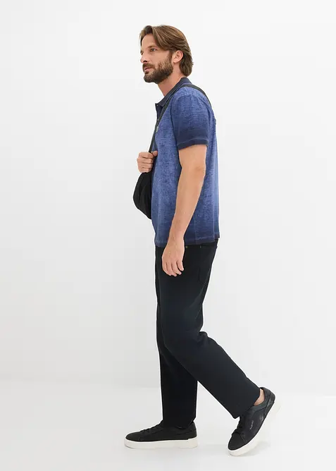 Poloskjorte i vasket look, bonprix