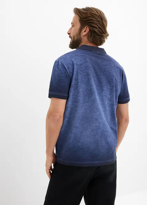 Poloskjorte i vasket look, bonprix