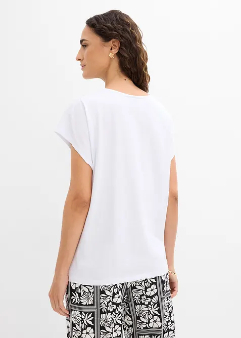 Oversized topp i 100% bomull, bonprix