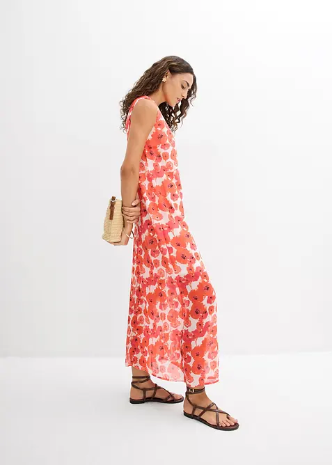 Lang chiffonkjole, bonprix