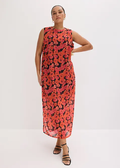Lang chiffonkjole, bonprix