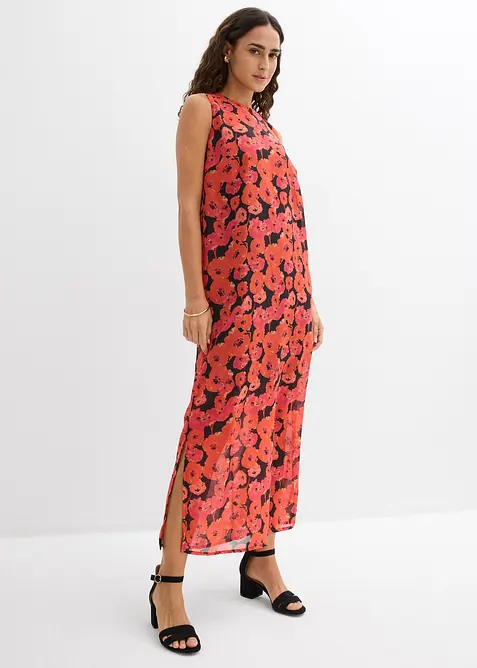 Lang chiffonkjole, bonprix