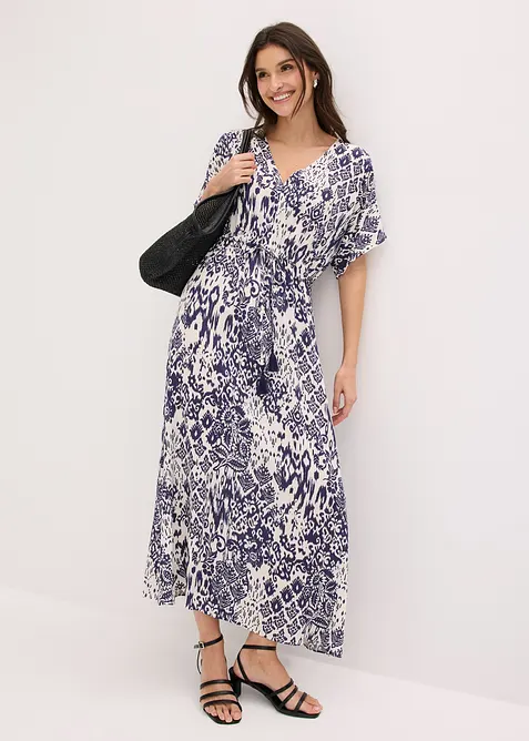 Maxikjole i lett viskose, bonprix