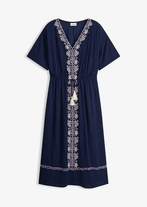 Midikjole i lett viskose, bonprix