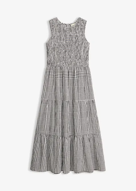 Midikjole i viskosemiks, bonprix