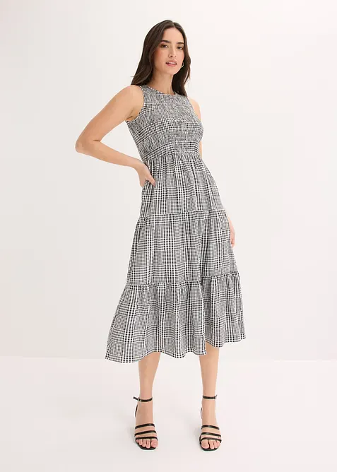 Midikjole i viskosemiks, bonprix