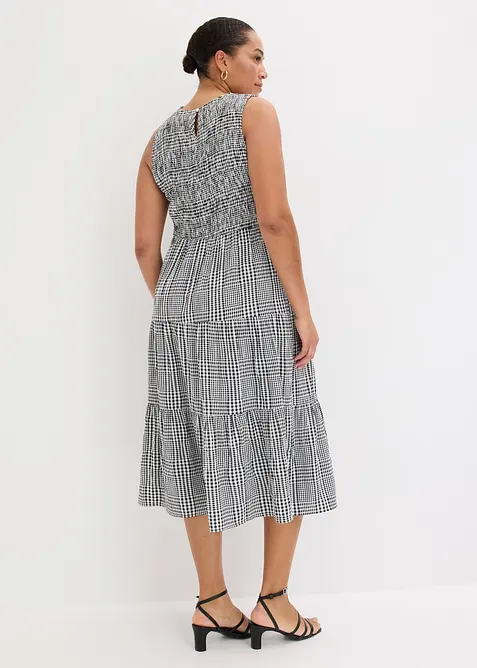 Midikjole i viskosemiks, bonprix