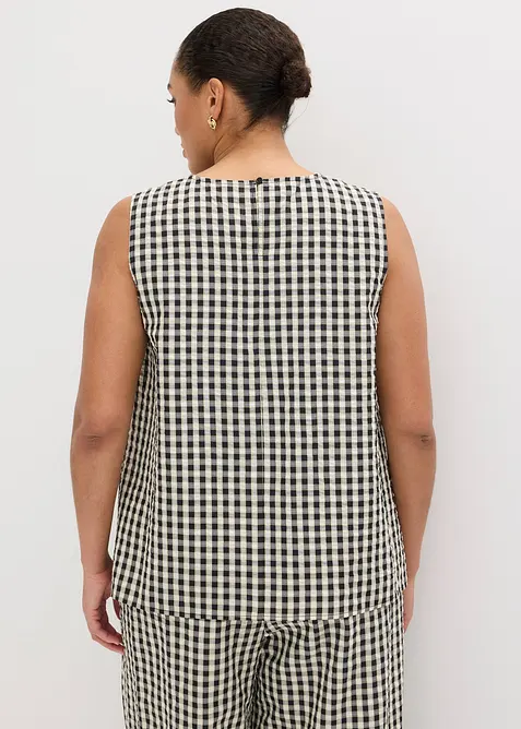 Ermel&oslash;s, rutete bluse, bonprix