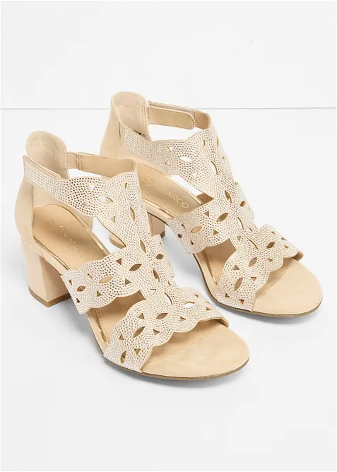 Sandaler med blokkh&aelig;l fra Marco Tozzi, Marco Tozzi