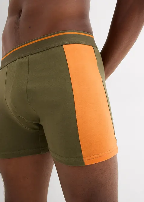 Boksershorts med ben og bomull (3-pack), bonprix