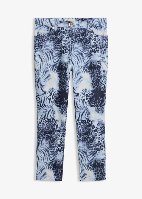 M&oslash;nstret 7/8-bukse med stretch, bonprix