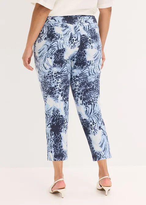 M&oslash;nstret 7/8-bukse med stretch, bonprix