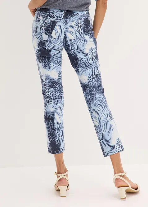 M&oslash;nstret 7/8-bukse med stretch, bonprix