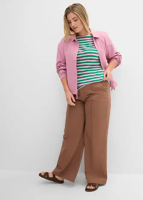 T-skjorte med b&aring;thals, bonprix