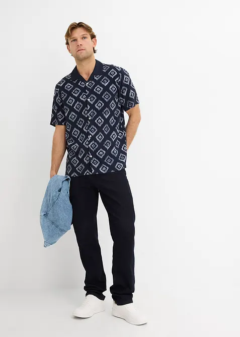 Kortermet skjorte av myk viskose, bonprix