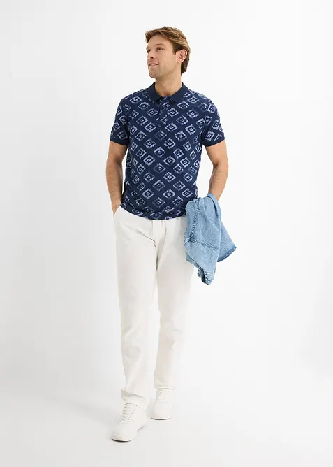 Jersey-poloskjorte, Slim Fit, bonprix