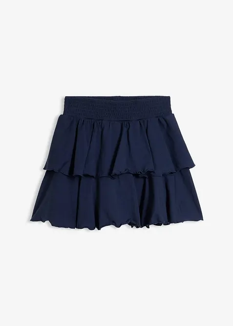 Jeans-bukseskj&oslash;rt av elastisk &oslash;kologisk bomullsmiks, bonprix