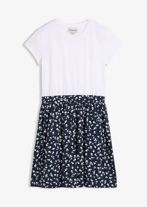 Jerseykjole av elastisk, &oslash;kologisk bomullsmiks, bonprix