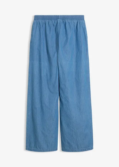 Wide Leg-jeans Mid Waist av 100% &oslash;kologisk bomull, bonprix