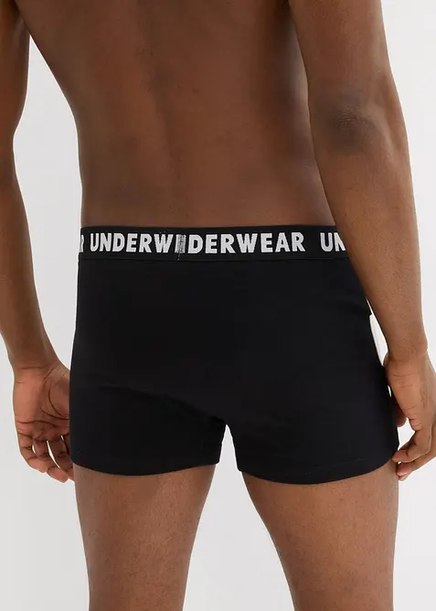 Boksershorts med bomull i ettersittende modell (3-pack), bonprix