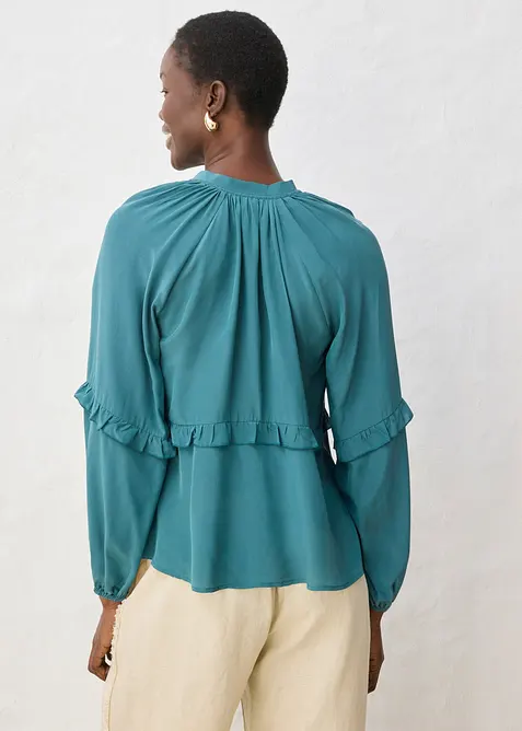 Tunika med silke, bonprix