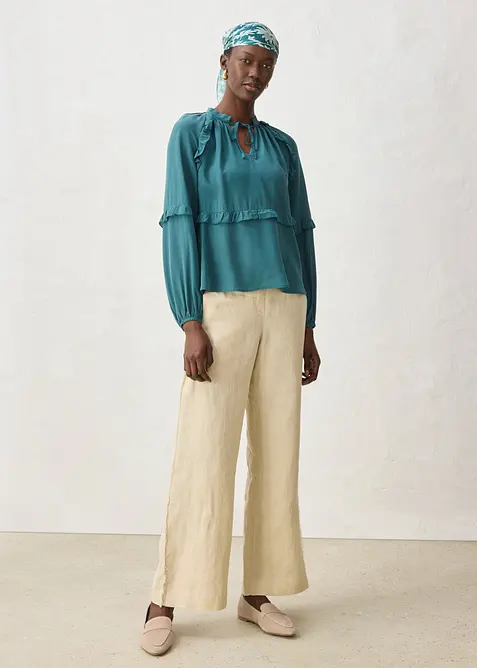 Tunika med silke, bonprix