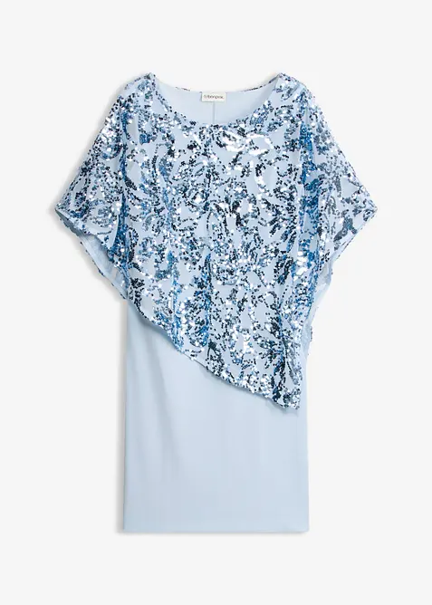 Cocktailkjole paljettcape, bonprix