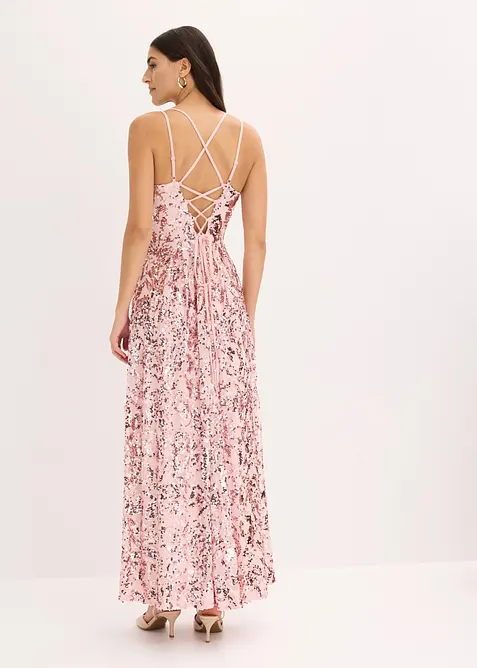 Selskapskjole med paljettbroderier, bonprix