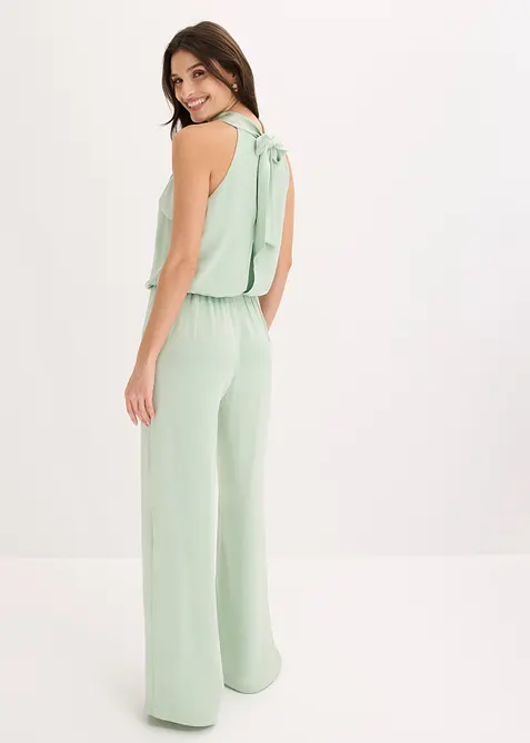 Jumpsuit i strukturert sateng, bonprix