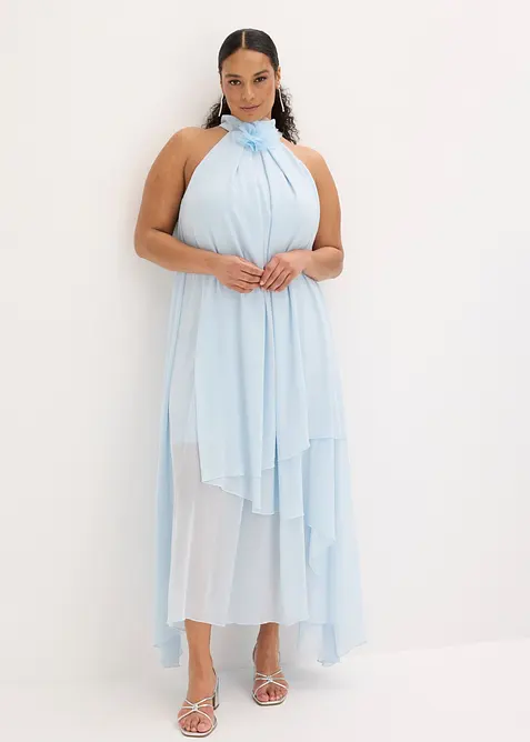 Maxikjole med blomsterapplikasjon, bonprix