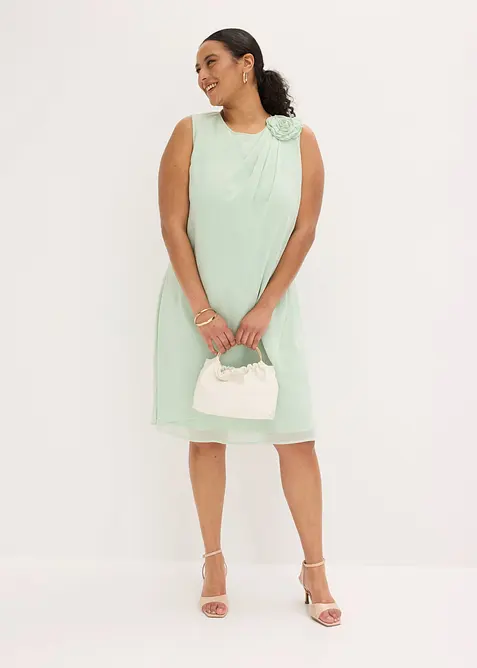 Cocktailkjole med blomsterapplikasjon, bonprix