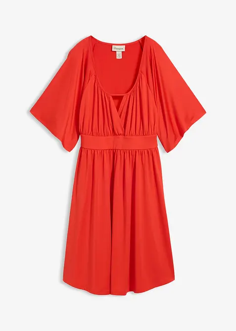 Minikjole med volang, bonprix