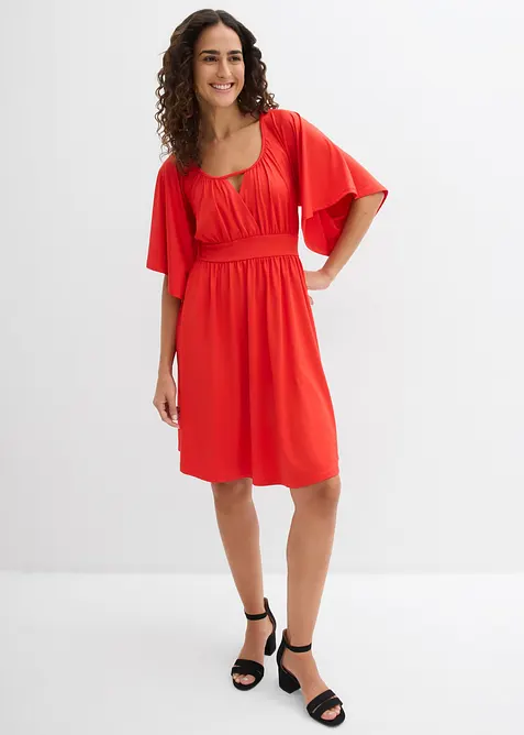 Minikjole med volang, bonprix