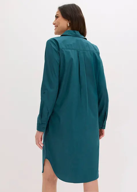 Skjortekjole i bomullspoplin, bonprix