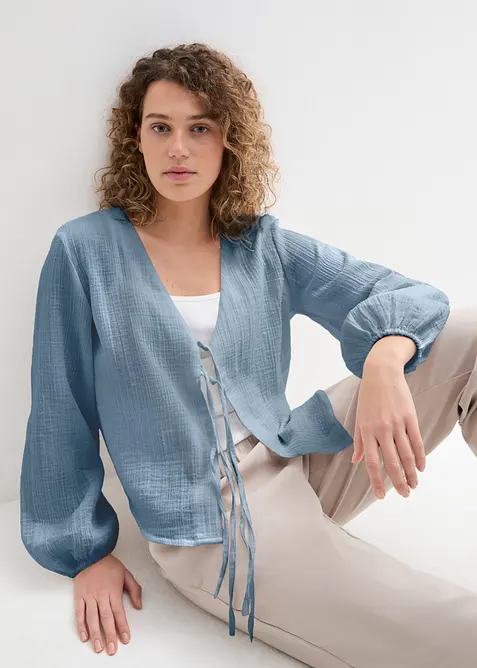 Bolero i musselin, bonprix