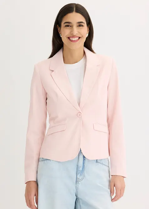 Kort blazer med klaffelommer, bonprix
