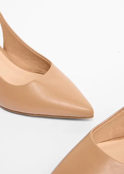 Slingbacks med blokkh&aelig;l, bonprix