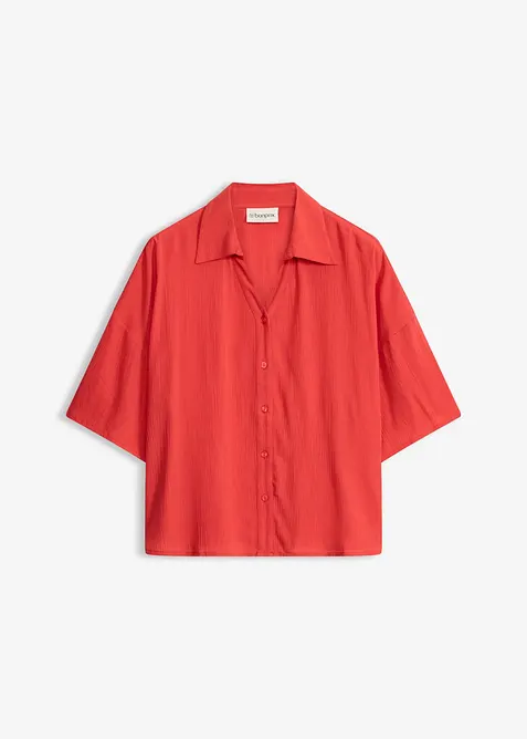 Kort strandbluse i lett viskose, bonprix