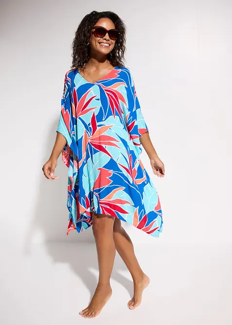 Strandtunika i viskose med pent fall, bonprix