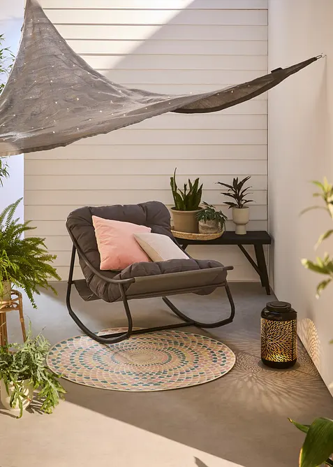 Solseil med solcelledrevet LED-lys, bonprix