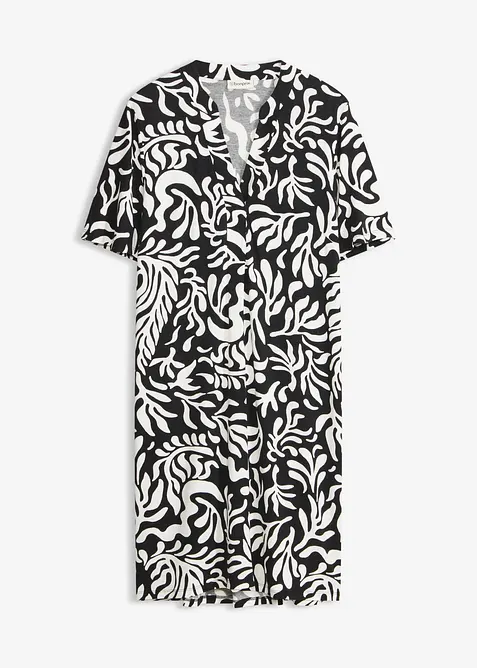 Tunikakjole i myk viskosemiks, bonprix