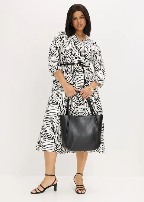 Tunikakjole i myk viskosemiks, bonprix