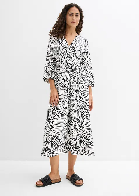 Tunikakjole i myk viskosemiks, bonprix