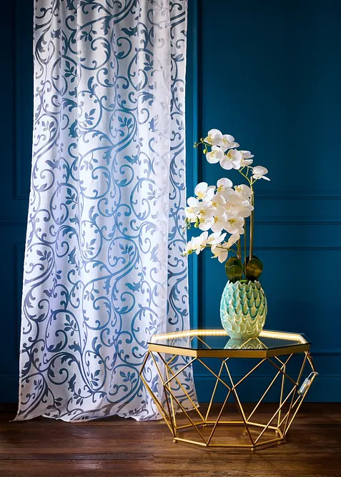 Preget gardin med ranker (1-pack), bonprix