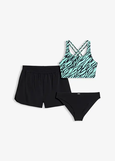 Bikini og shorts (3 delt sett), bonprix