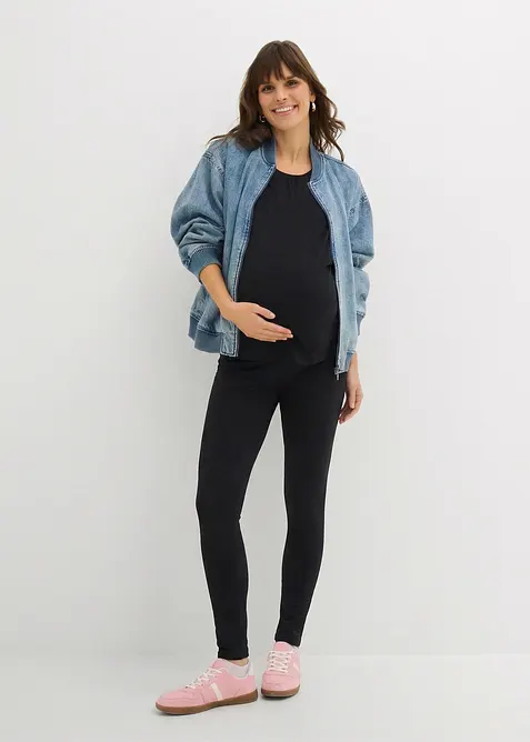 Mammasett med ammetopp, leggings + shorts (3-delt sett), bonprix