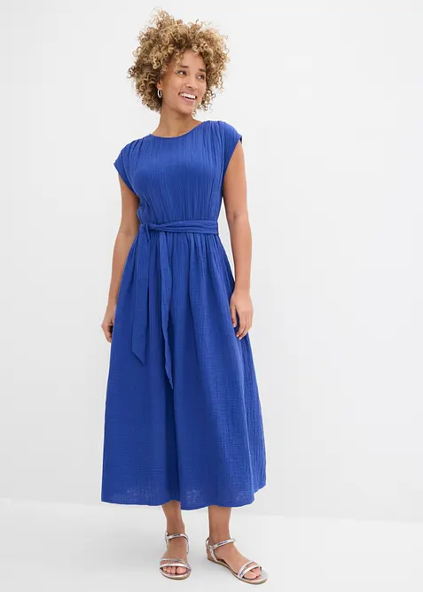 Midikjole i 100% bomull, bonprix