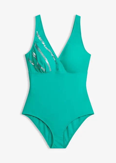 Badedrakt med paljetter, bonprix